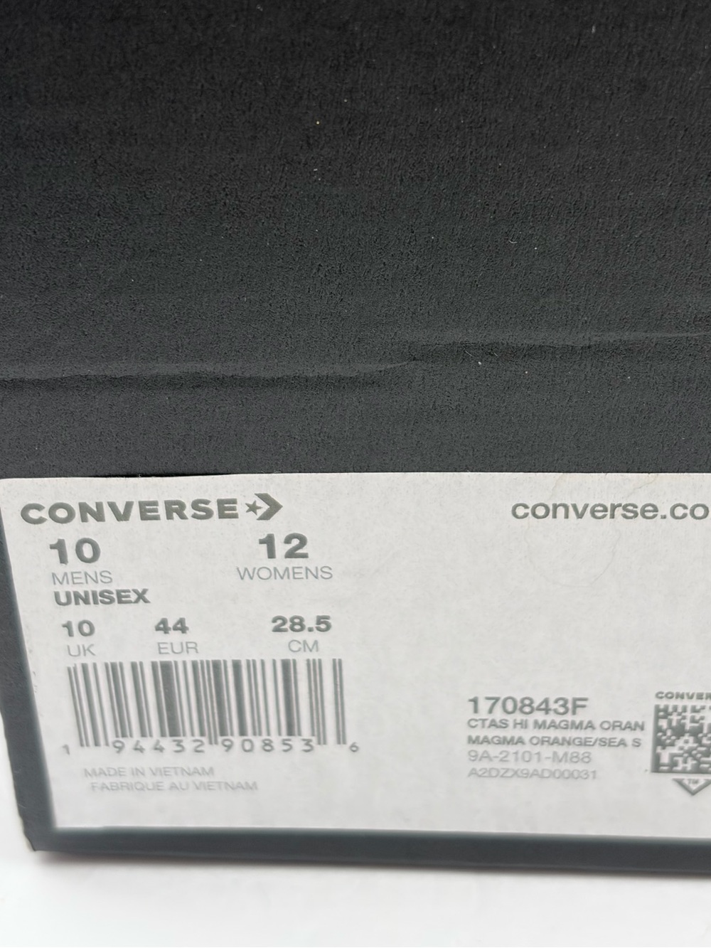 Converse High-Top Sneakers in Orange, Blue & Yellow Graphic - Picture 10 of 10